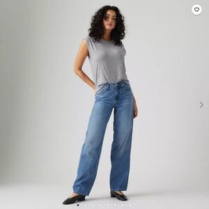 LEVIS Baggy Dad Linen+ Denim Lightweight Women's Jeans